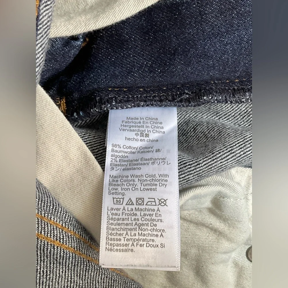 J. Crew Men's Dark Blue Straight Jeans